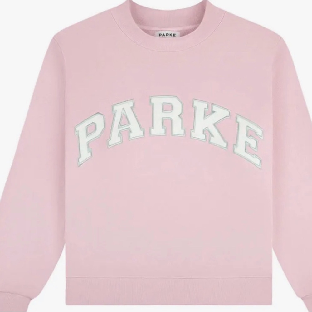 PARKÉ Sprinkle Pink Mockneck Sweatshirt
